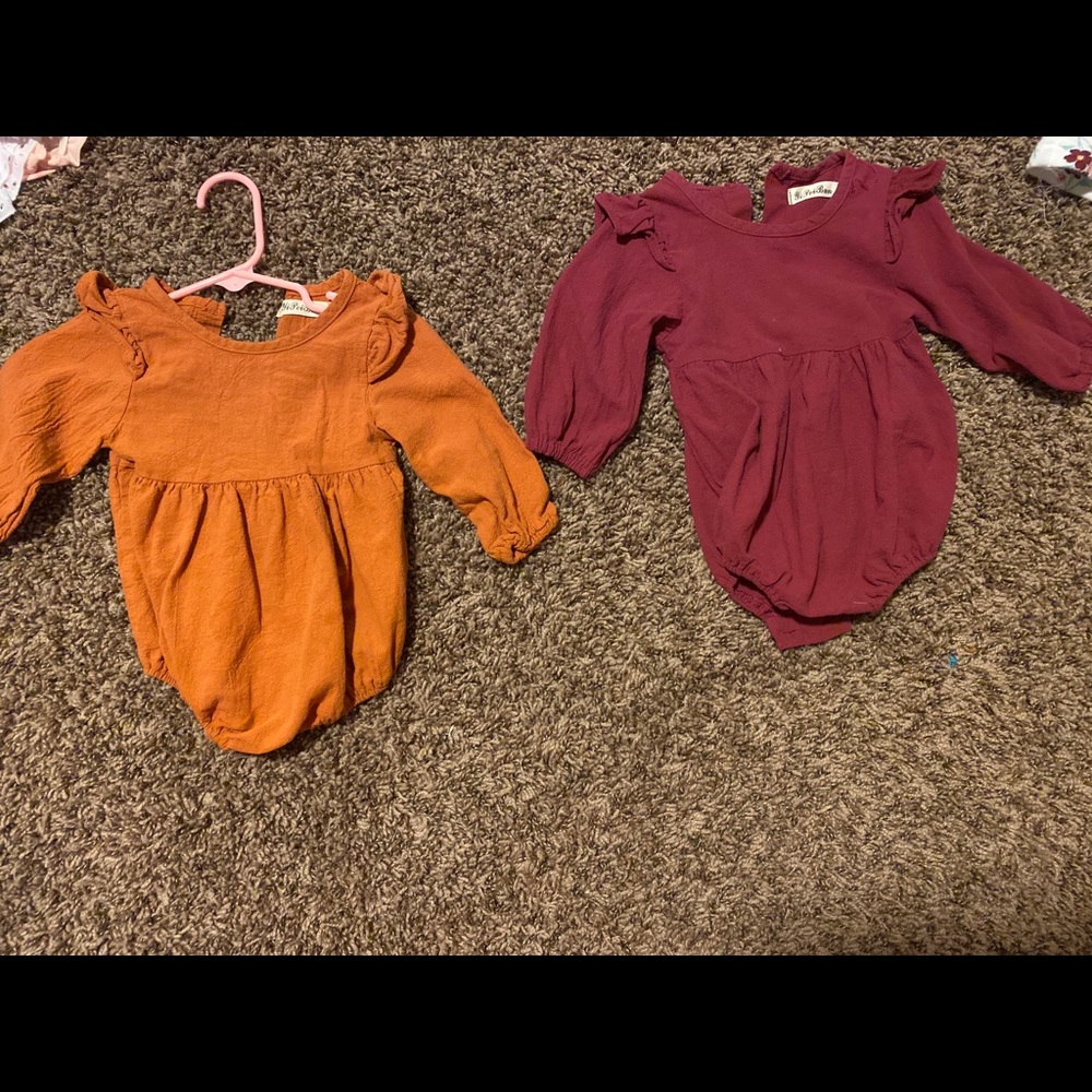 2 fall rompers